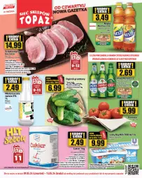 Gazetka promocyjna Topaz - Gazetka - Gazetka - ważna od 15.05 do 15.05.2024 - strona 1 - produkty: Piwa, Piwo, Top, Por, Gra, Cukier, Ogórek, Big Milk, Lody, Perła, Schab wieprzowy, Waga, Grunt, Napój, Nestea, Mleko