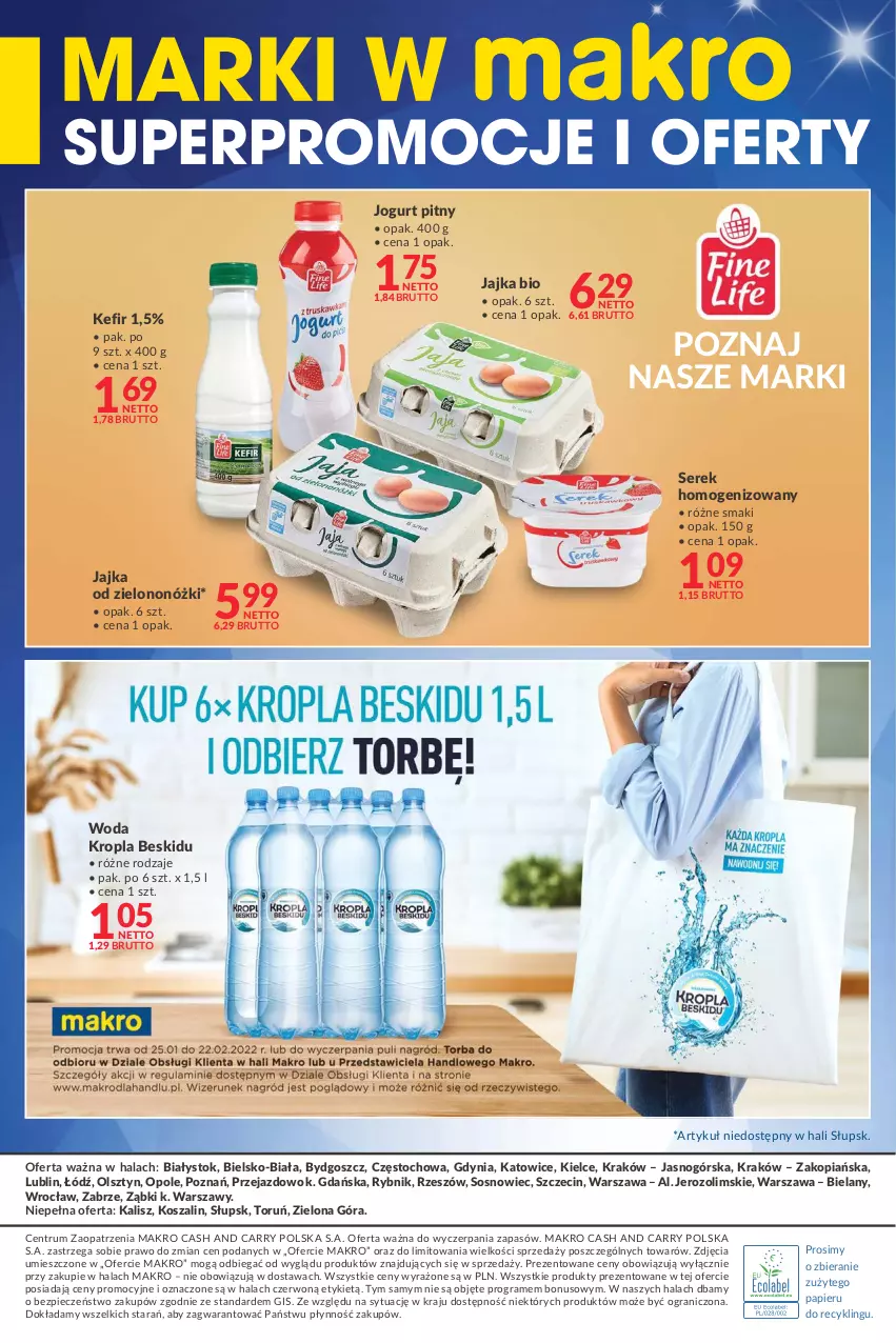 Gazetka promocyjna Makro - [Oferta specjalna] Marki w MAKRO - ważna 24.01 do 07.02.2022 - strona 8 - produkty: Gra, Jogurt, Jogurt pitny, Kefir, Kosz, Papier, Piec, Rum, Ser, Serek, Serek homogenizowany, Sos, Szal, Woda