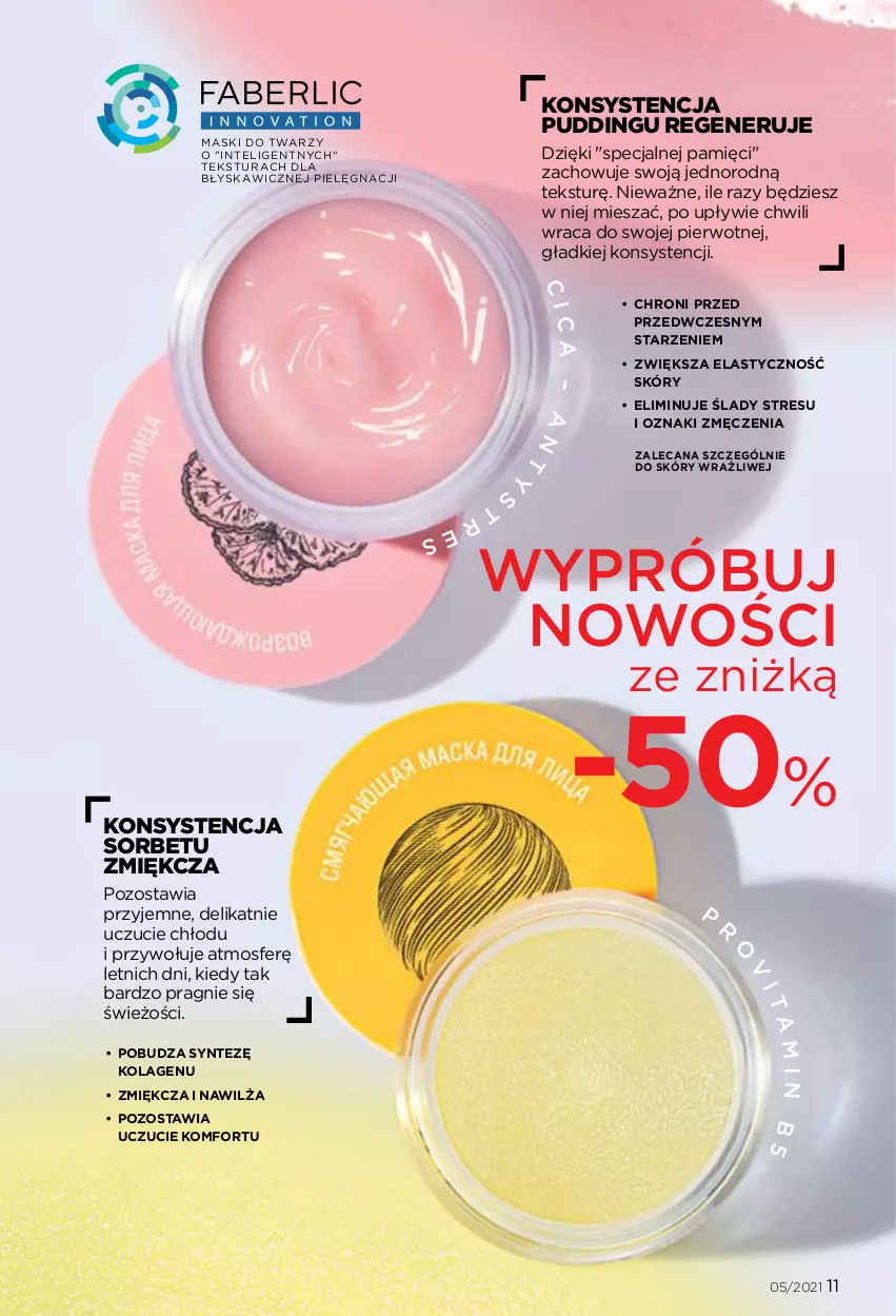 Gazetka promocyjna Faberlic - Gazetka - ważna 29.03 do 11.04.2021 - strona 11 - produkty: Intel, Kolagen, Pudding