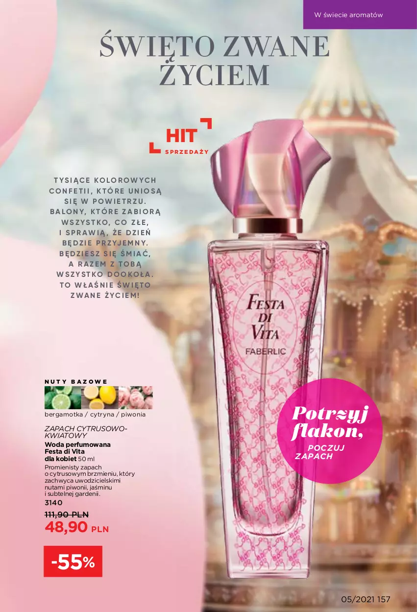 Gazetka promocyjna Faberlic - Gazetka - ważna 29.03 do 11.04.2021 - strona 157 - produkty: Nuty, Perfum, Piwo, Woda, Woda perfumowana