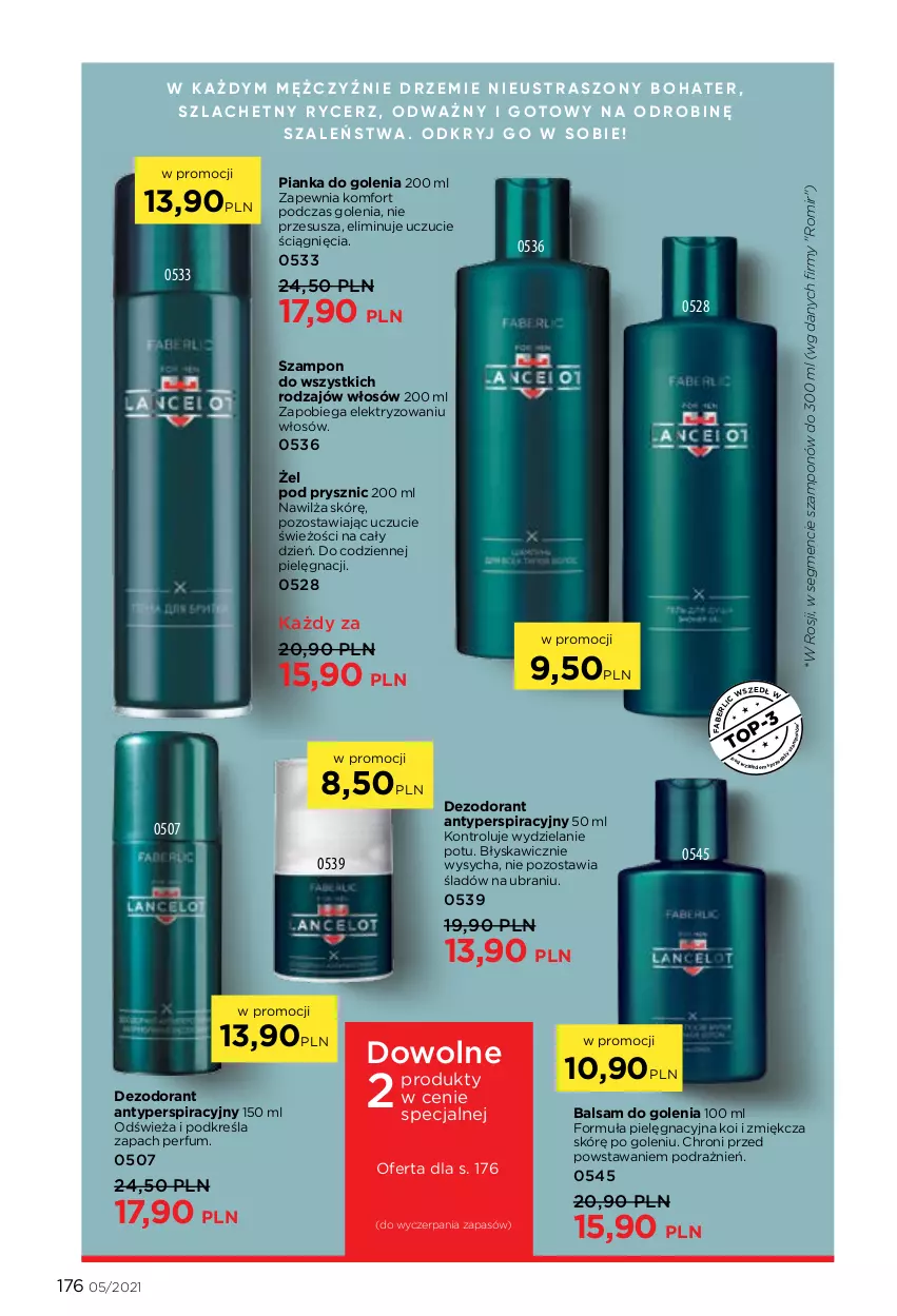 Gazetka promocyjna Faberlic - Gazetka - ważna 29.03 do 11.04.2021 - strona 176 - produkty: Dezodorant, Fa, Perfum, Pianka do golenia, Szampon