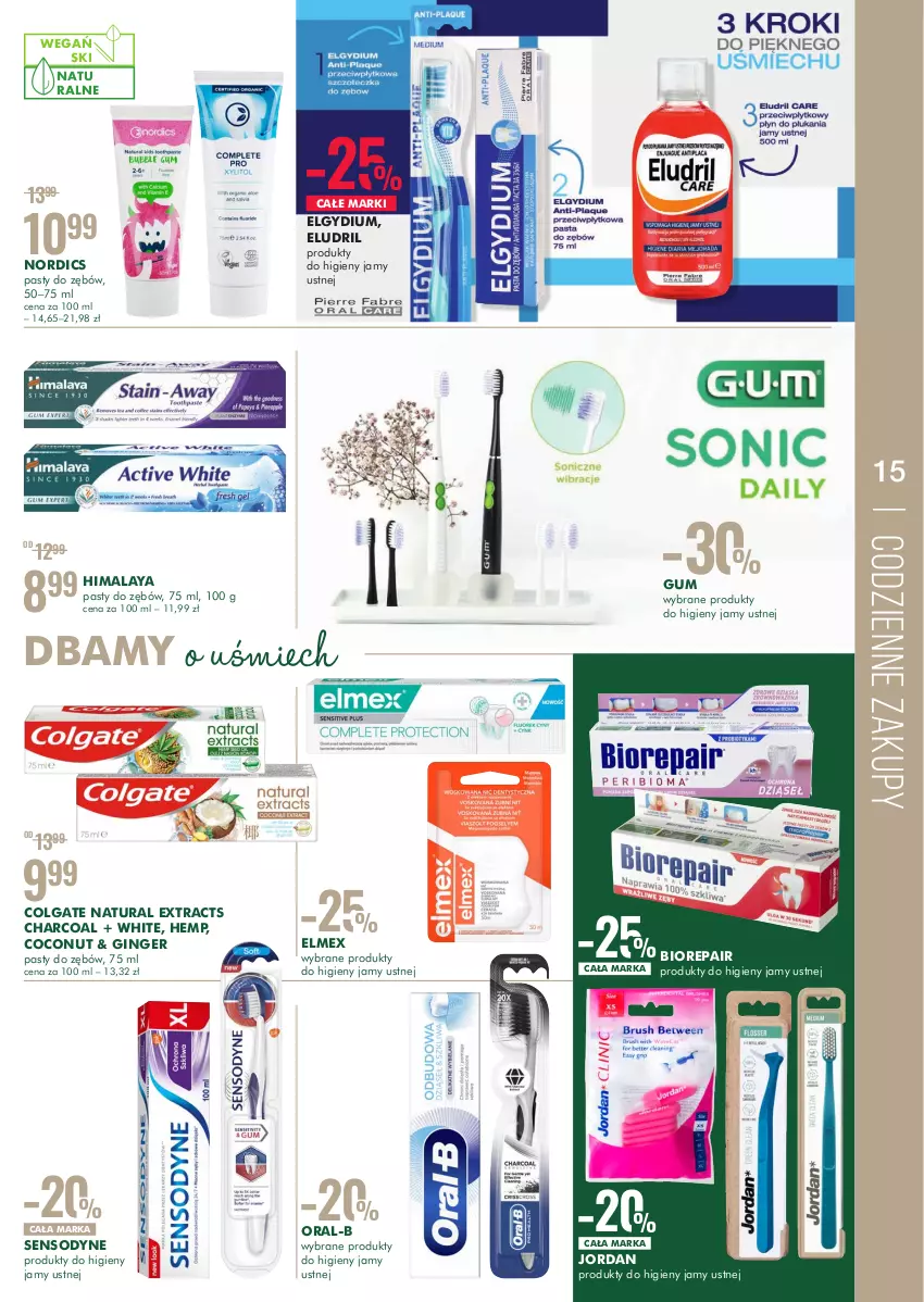 Gazetka promocyjna Super Pharm - Gazetka - ważna 29.09 do 12.10.2022 - strona 15 - produkty: Biorepair, Colgate, Elgydium, Elmex, Gin, Himalaya, LG, Sensodyne