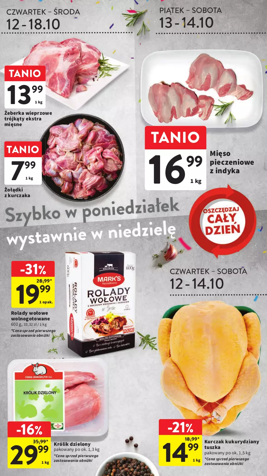 Gazetka promocyjna Intermarche - Gazetka Intermarche - ważna 12.10 do 18.10.2023 - strona 21 - produkty: Królik, Kurczak, Mięso, Piec, Tusz