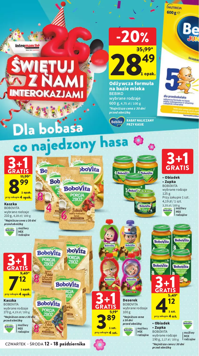 Gazetka promocyjna Intermarche - Gazetka Intermarche - ważna 12.10 do 18.10.2023 - strona 40 - produkty: Bebiko, BoboVita, Deser, Gra, Ser, Serek