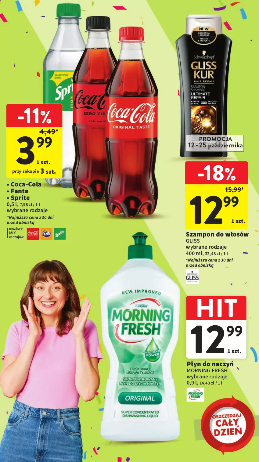 Gazetka promocyjna Intermarche - Gazetka Intermarche - ważna 12.10 do 18.10.2023 - strona 5 - produkty: Coca-Cola, Fa, Fanta, Sprite, Szampon