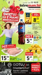 Gazetka promocyjna Intermarche - Gazetka Intermarche - Gazetka - ważna od 18.10 do 18.10.2023 - strona 1 - produkty: Kurczak, Tchibo, Filet z piersi kurczaka, Mirinda, Kawa mielona, Kawa, Pepsi, Tchibo Family, Fa