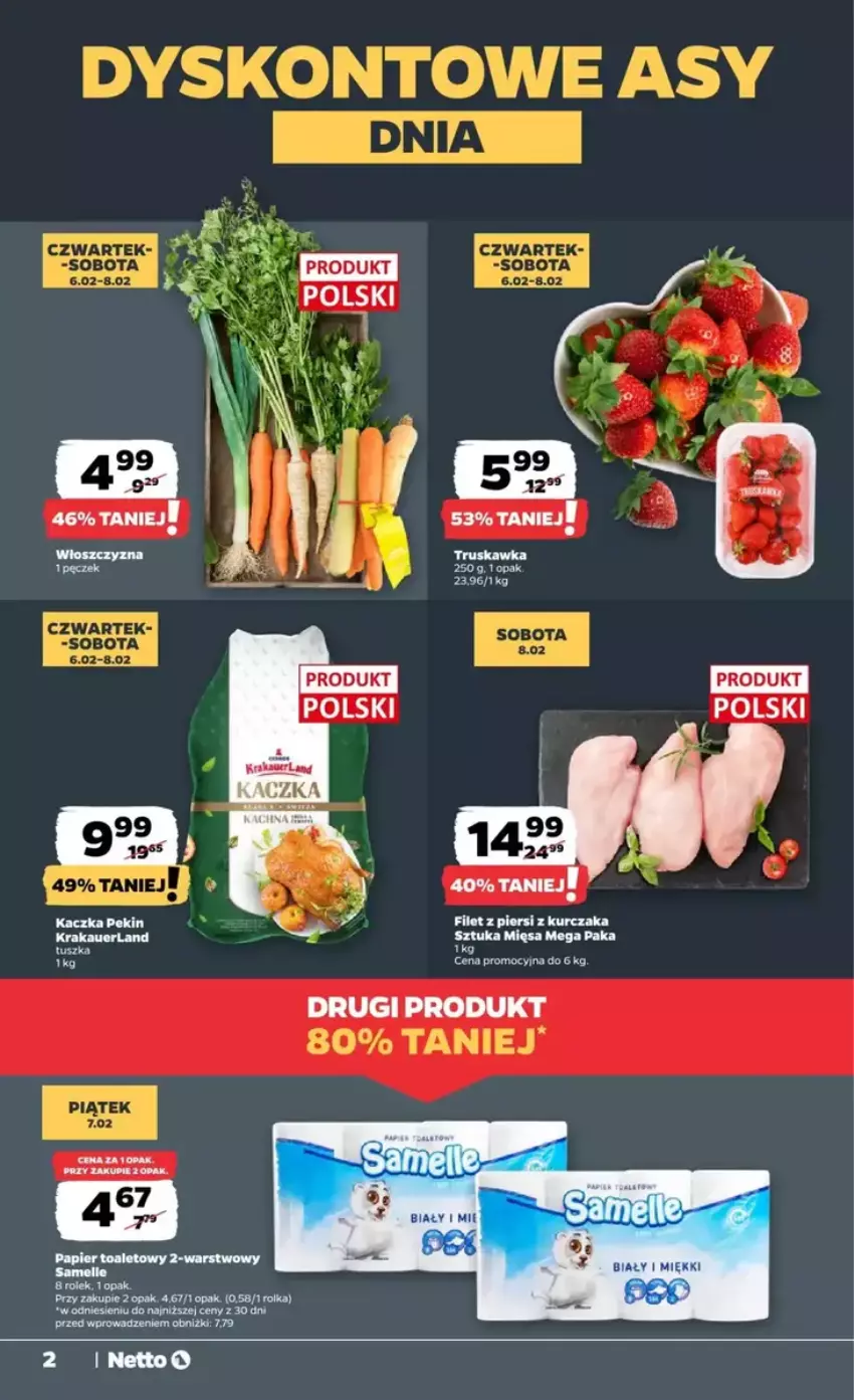 Gazetka promocyjna Netto - ważna 06.02 do 12.02.2025 - strona 2 - produkty: Fa, Kurczak, Papier, Papier toaletowy, Tusz