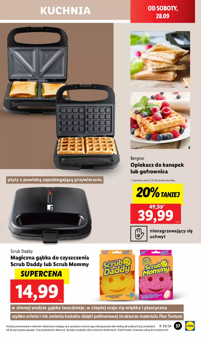 Gazetka promocyjna Lidl - GAZETKA - ważna 23.09 do 28.09.2024 - strona 41 - produkty: Gofrownica, Kuchnia, Opiekacz do kanapek