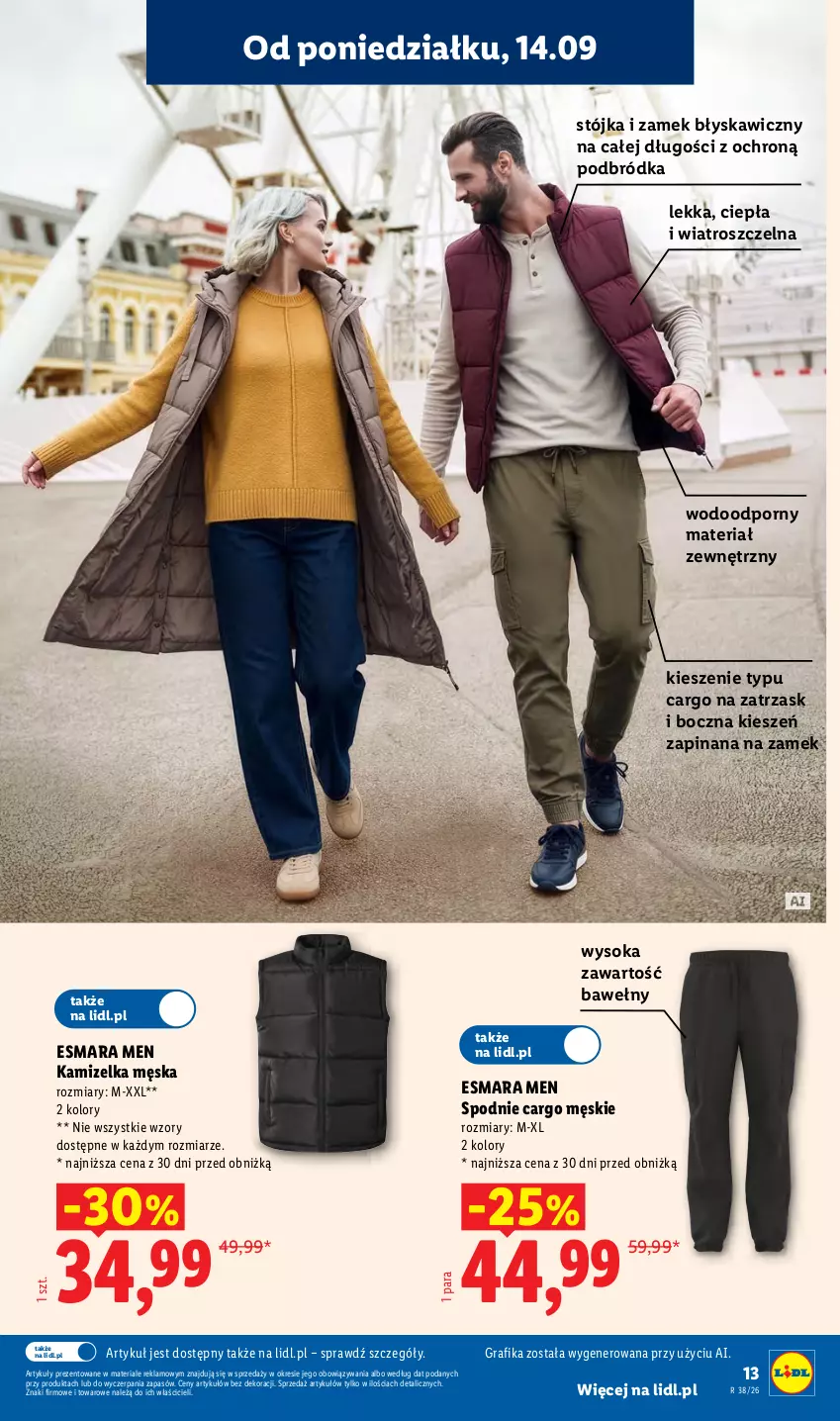 Gazetka promocyjna Lidl - Gazetka ważna od 14.09. do 19.09. - ważna 14.09 do 19.09.2026 - strona 17 - produkty: Gra, Grafika, Kamizelka, Por, Sok, Spodnie