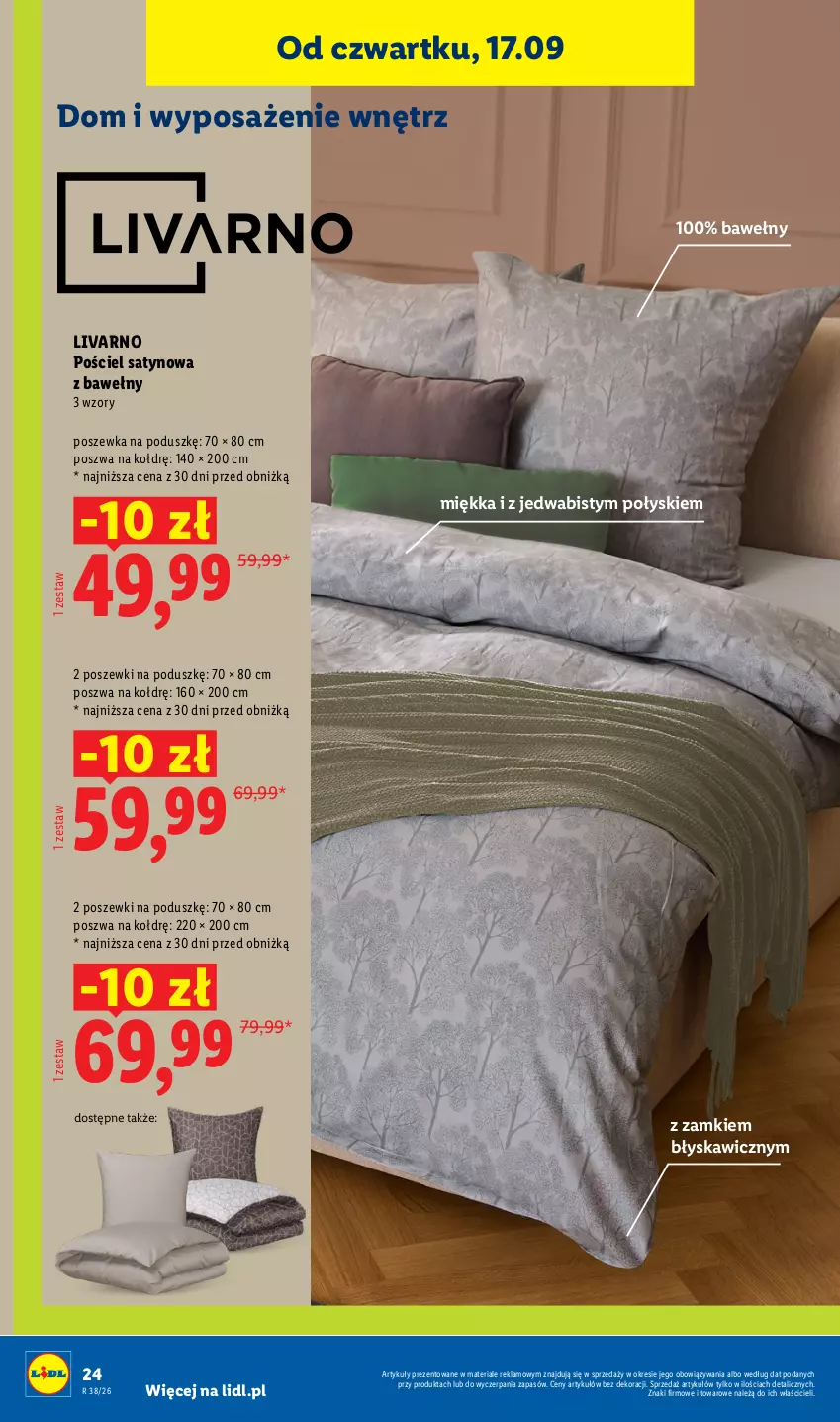 Gazetka promocyjna Lidl - Gazetka ważna od 14.09. do 19.09. - ważna 14.09 do 19.09.2026 - strona 28 - produkty: Ivar, Pościel, Poszewka