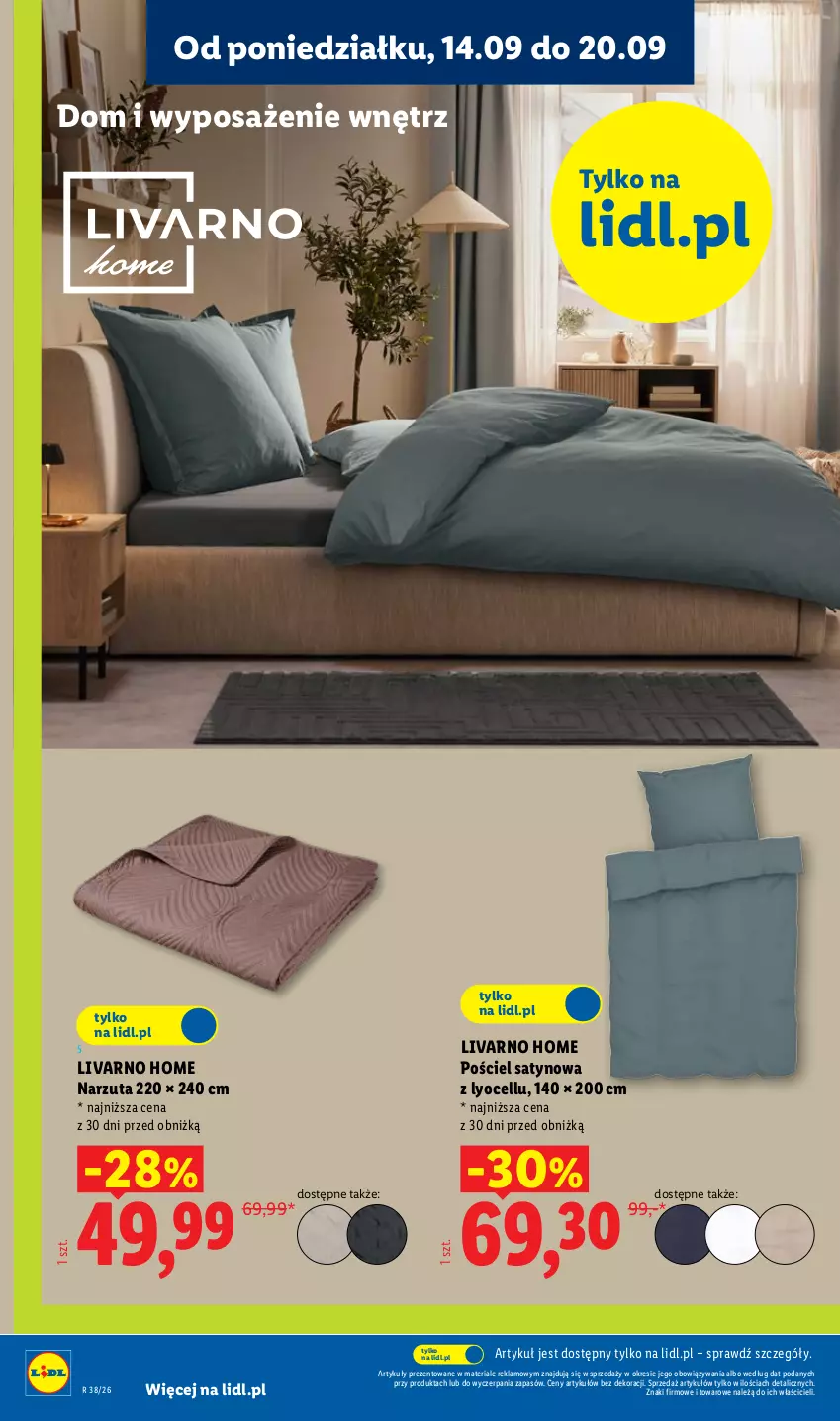 Gazetka promocyjna Lidl - Gazetka ważna od 14.09. do 19.09. - ważna 14.09 do 19.09.2026 - strona 32 - produkty: Ivar, Narzuta, Pościel