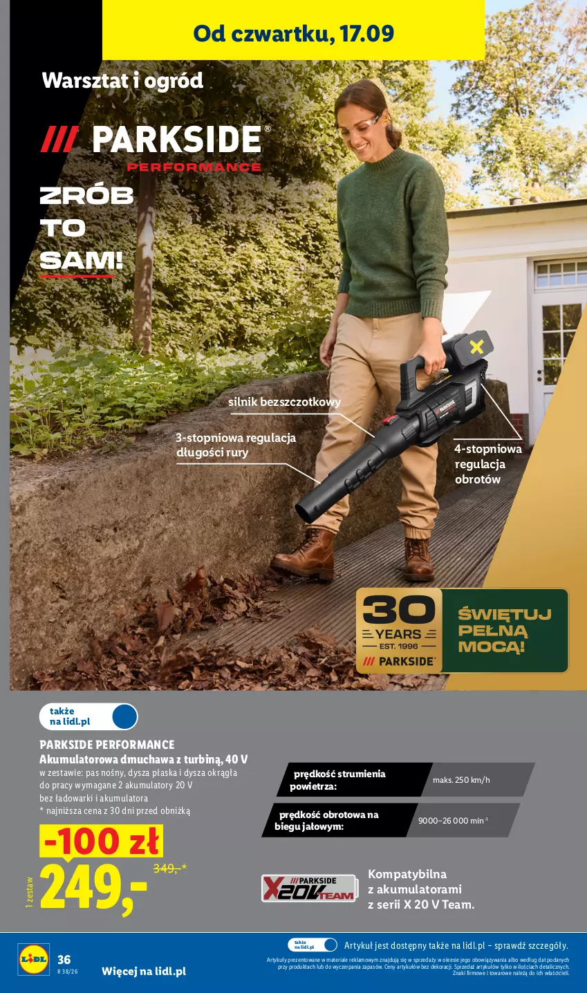 Gazetka promocyjna Lidl - Gazetka ważna od 14.09. do 19.09. - ważna 14.09 do 19.09.2026 - strona 44 - produkty: Akumulator, Ogród, Parkside, Rum, Ser, Top