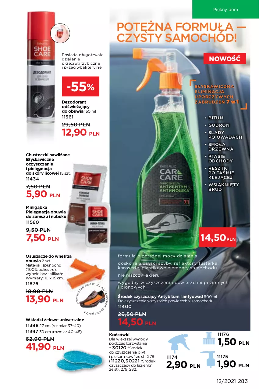 Gazetka promocyjna Faberlic - Gazetka - ważna 16.08 do 15.09.2021 - strona 283 - produkty: BIC, Chusteczki, Dezodorant, Klej, Lakier, Piekarnik, Por, Reflektor, Samochód, Ser, Wkładki