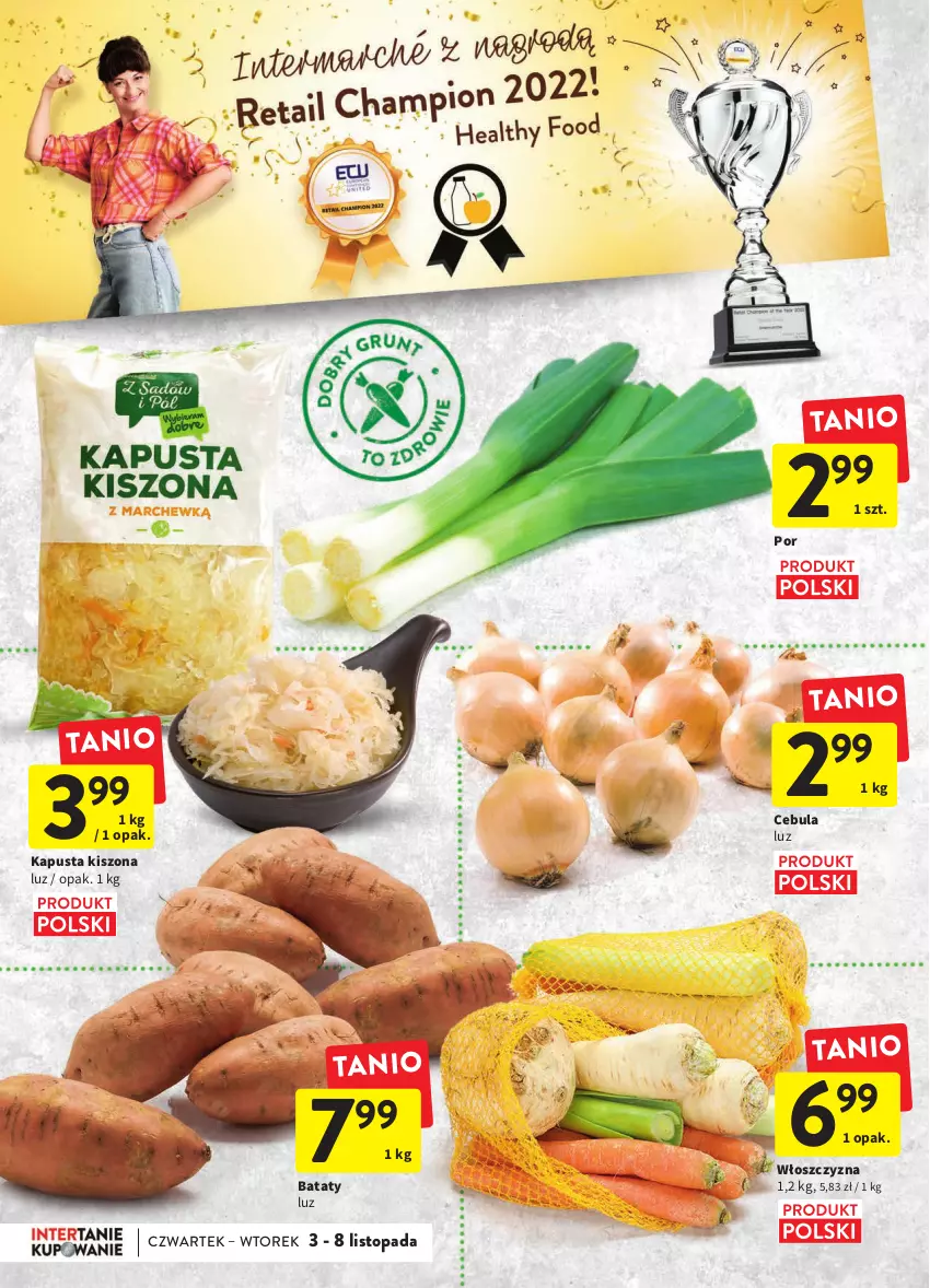 Gazetka promocyjna Intermarche - Gazetka Intermarche - ważna 03.11 do 08.11.2022 - strona 12 - produkty: Cebula, Por, Top