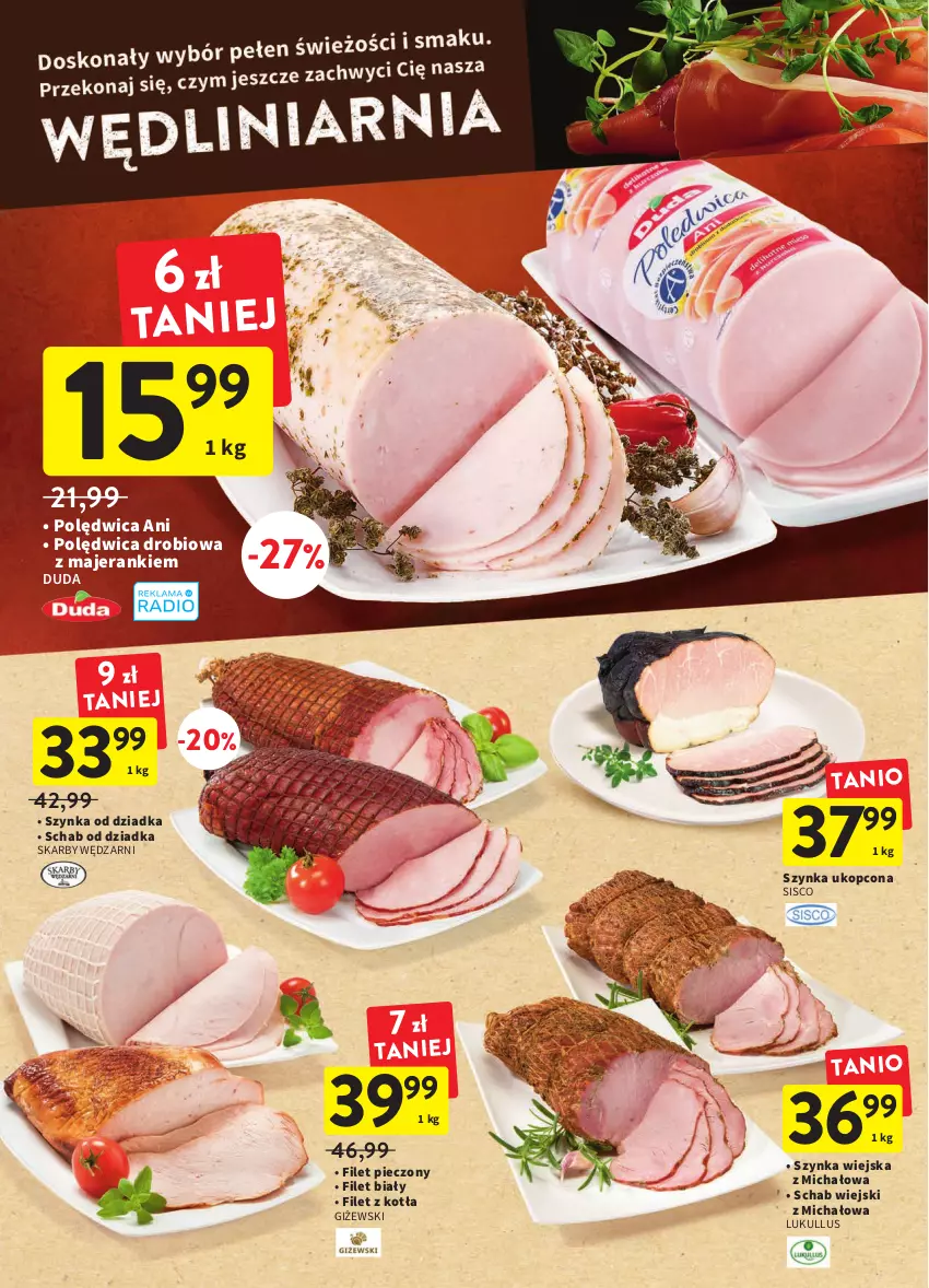 Gazetka promocyjna Intermarche - Gazetka Intermarche - ważna 03.11 do 08.11.2022 - strona 16 - produkty: Duda, Piec, Polędwica, Szynka