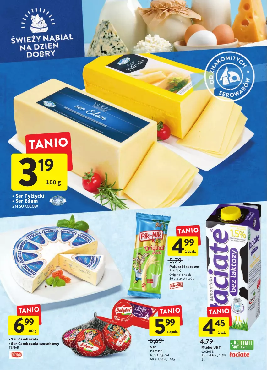 Gazetka promocyjna Intermarche - Gazetka Intermarche - ważna 03.11 do 08.11.2022 - strona 22 - produkty: Edam, Gin, Mleko, Ser, Ser tylżycki, Sok, Sokołów