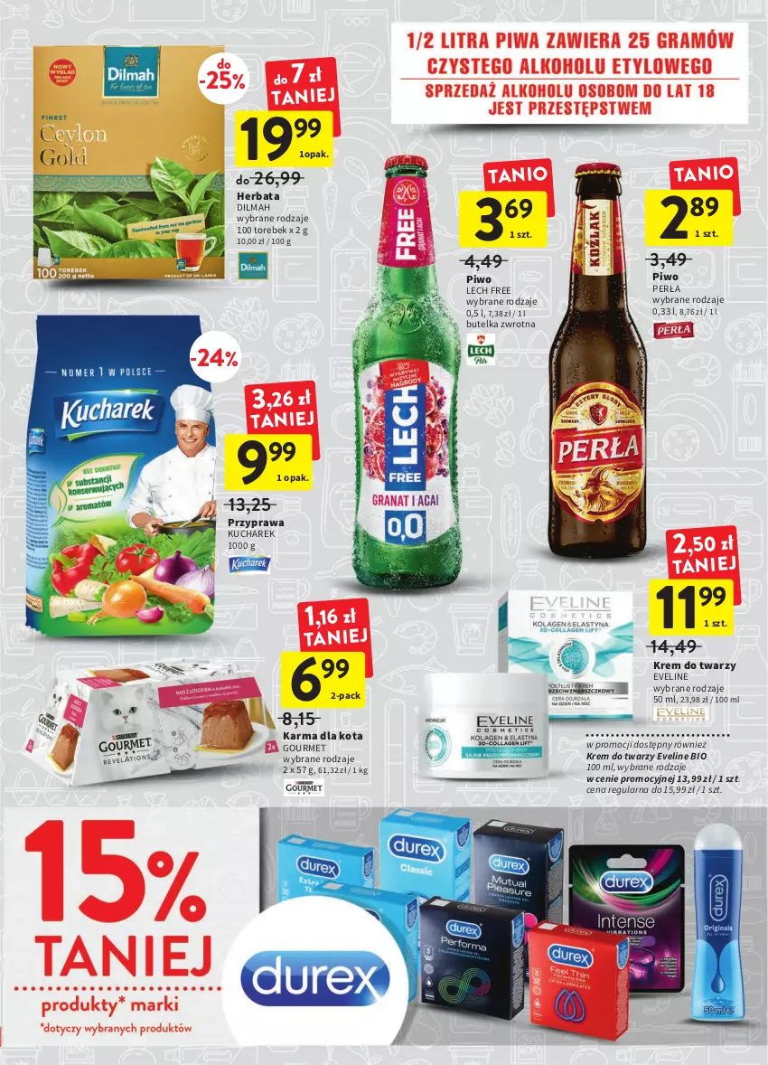 Gazetka promocyjna Intermarche - Gazetka Intermarche - ważna 03.11 do 08.11.2022 - strona 7 - produkty: Dilmah, Eveline, Herbata, Krem do twarzy, Kucharek, Perła, Piwo