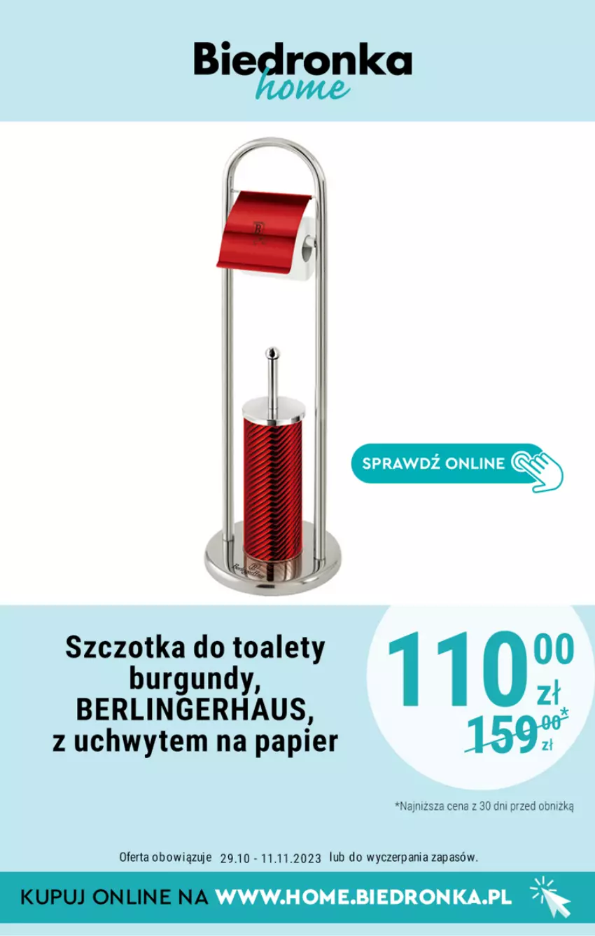 Gazetka promocyjna Biedronka - Biedronka Home - Gazetka - Biedronka.pl - ważna 29.10 do 11.11.2023 - strona 2 - produkty: Papier, Szczotka