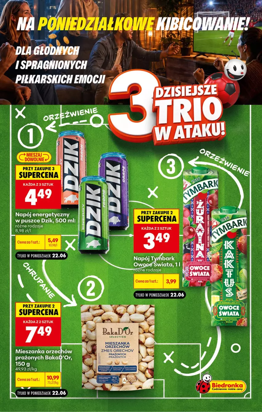 Gazetka promocyjna Biedronka - Gazetka - ważna 22.06 do 29.06.2026 - strona 1 - produkty: Napój, Por, Tymbark