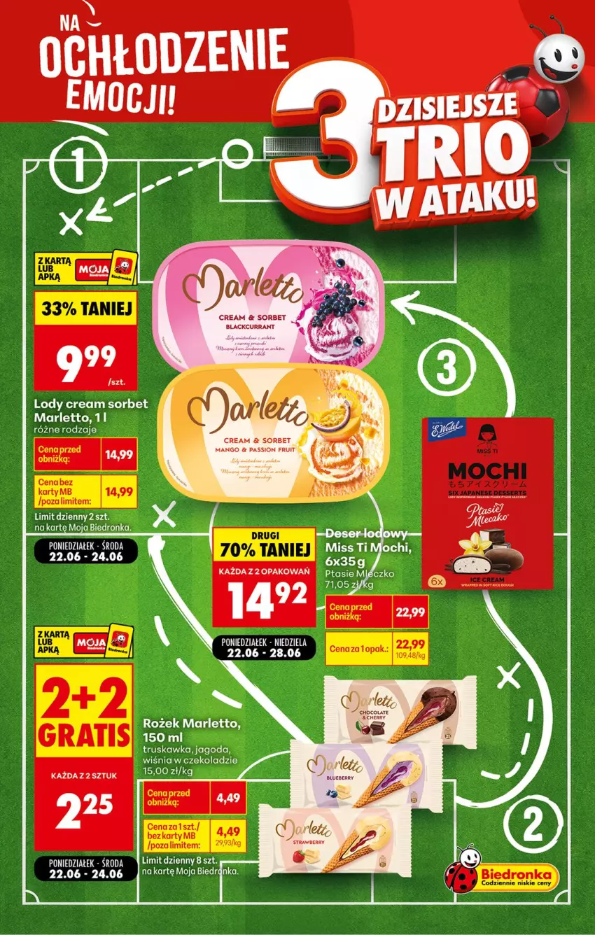Gazetka promocyjna Biedronka - Gazetka - ważna 22.06 do 29.06.2026 - strona 4 - produkty: Lody, Mango