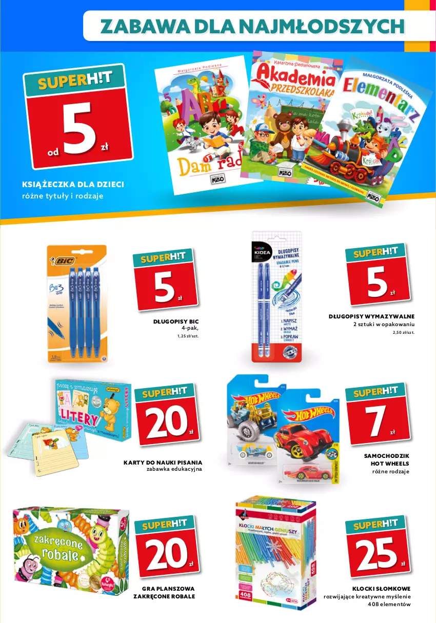 Gazetka promocyjna Dealz - Gazetka na otwarcie - Białystok - ważna 25.06 do 09.07.2021 - strona 7 - produkty: Aquaphor, BIC, Chodzik, Długopis, Dzbanek, Dzbanek filtrujący, Dzieci, Folia aluminiowa, Gra, Hot Wheels, Kabel USB, Karafka, Klocki, Podgrzewacze, Pojemnik, Zabawka