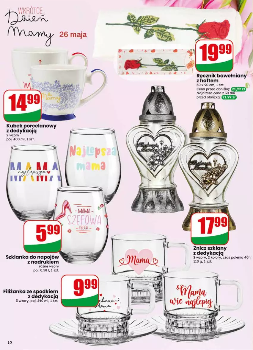 Gazetka promocyjna Dino - Gazetka 20 / 2026 - ważna 13.05 do 19.05.2026 - strona 10 - produkty: Filiżanka, Kubek, LG, Szklanka, Znicz