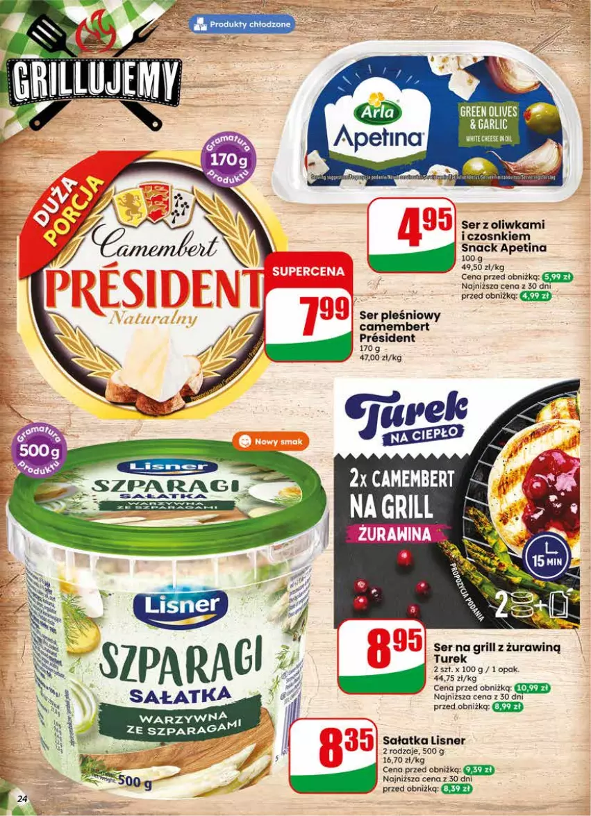 Gazetka promocyjna Dino - Gazetka 20 / 2026 - ważna 13.05 do 19.05.2026 - strona 24 - produkty: Camembert, Grill, Lisner, Sałat, Sałatka, Ser, Ser pleśniowy