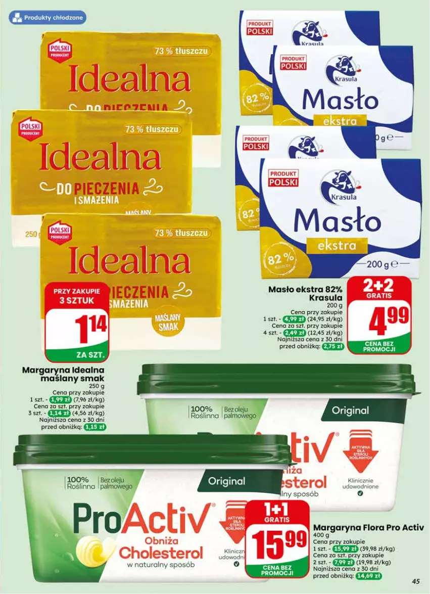 Gazetka promocyjna Dino - Gazetka 20 / 2026 - ważna 13.05 do 19.05.2026 - strona 45 - produkty: Flora, Margaryna, Masło, Olej