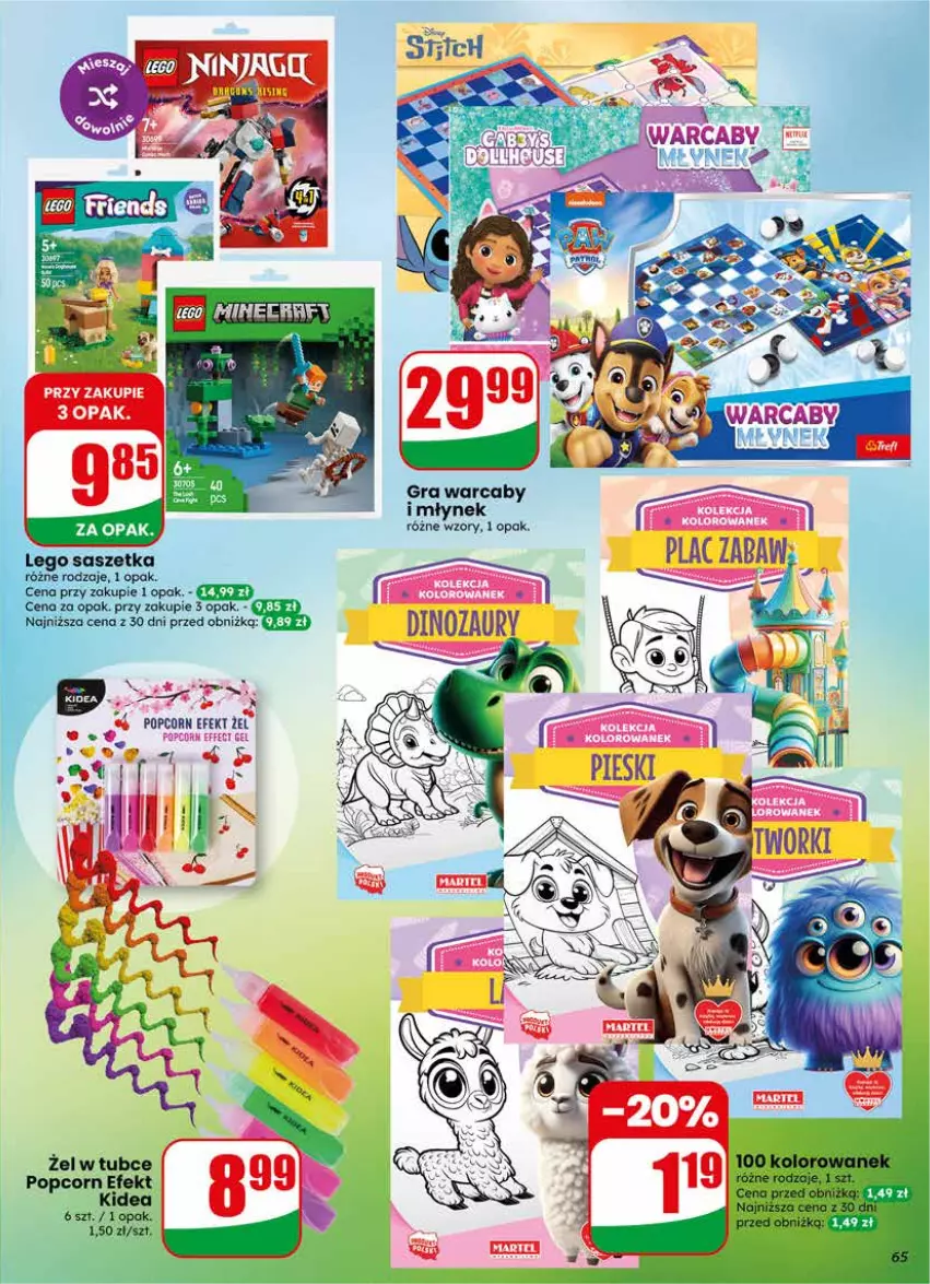 Gazetka promocyjna Dino - Gazetka 20 / 2026 - ważna 13.05 do 19.05.2026 - strona 65 - produkty: Fa, Gra, LANA, LEGO, Młynek, Popcorn