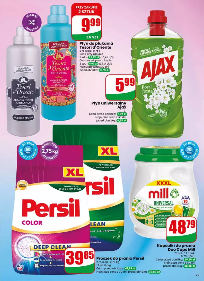 Gazetka promocyjna Dino - Gazetka 20 / 2026 - ważna 13.05 do 19.05.2026 - strona 75 - produkty: Kapsułki do prania, Persil, Płyn do płukania, Proszek do prania