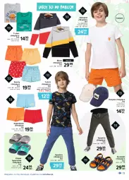 Gazetka promocyjna Carrefour - Gazetka Moda pełna słońca - Gazetka - ważna od 15.05 do 15.05.2021 - strona 13 - produkty: Klapki, Szorty, Sandał, Czapka, T-shirt, Spodnie, Bluza