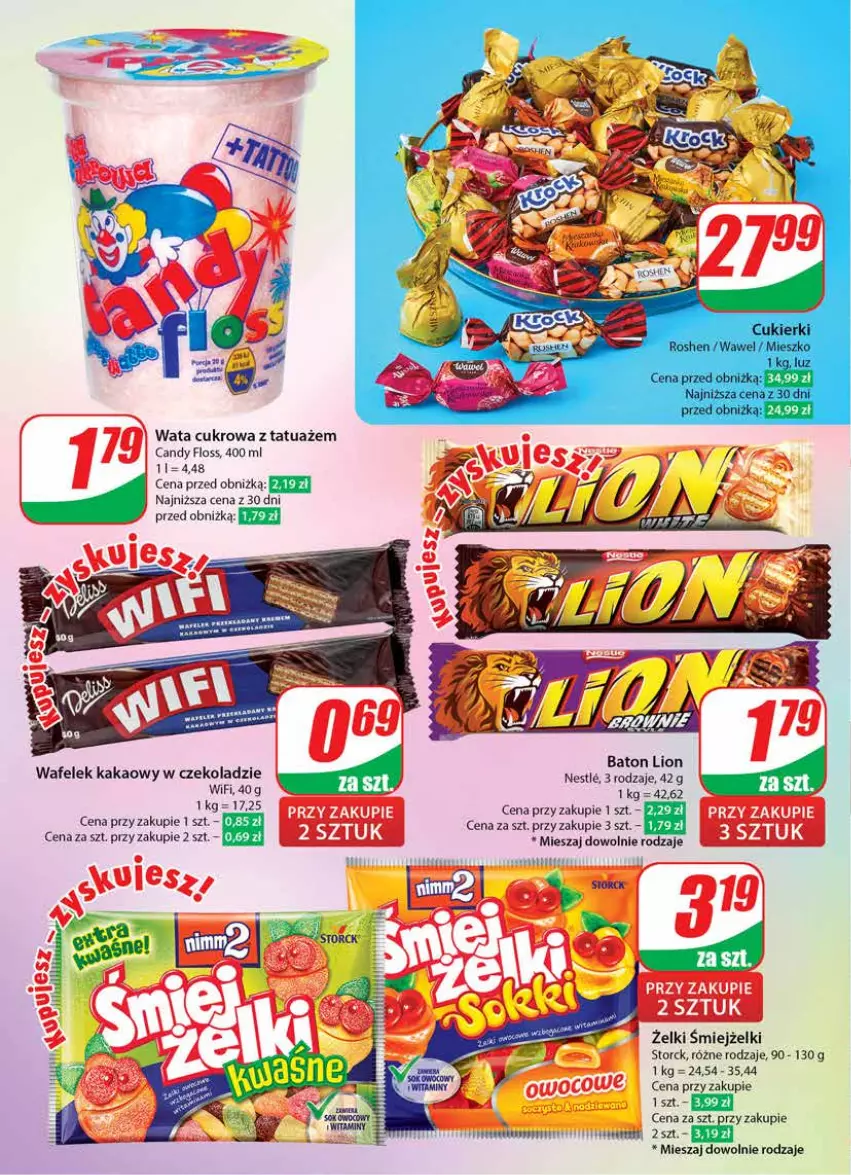Gazetka promocyjna Dino - Gazetka 17 / 2024 - ważna 24.04 do 30.04.2024 - strona 4 - produkty: Candy, Kakao, Wafelek, Wata cukrowa