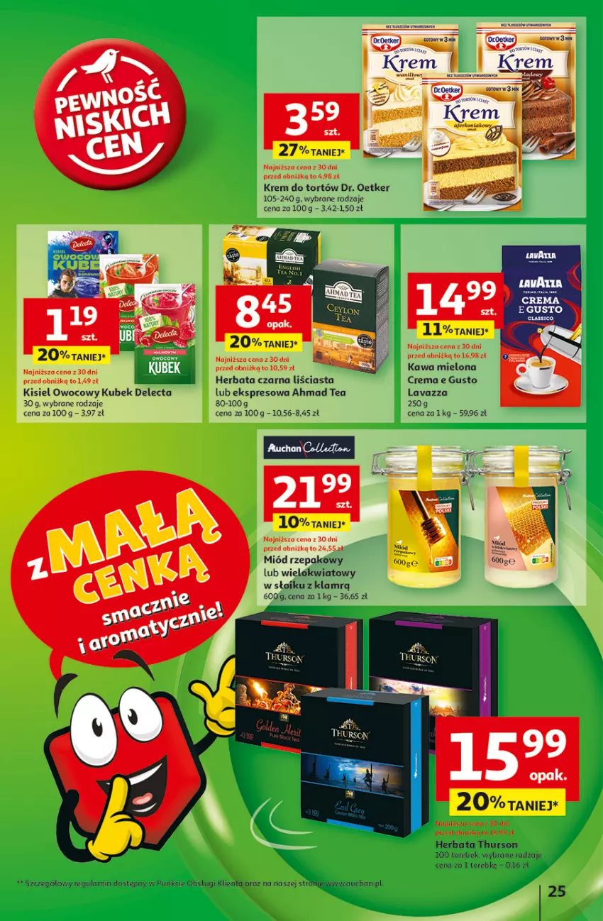 Gazetka promocyjna Auchan - Pewność Niskich Cen Hipermarket - ważna 06.03 do 12.03.2025 - strona 27 - produkty: BIC, Delecta, Dr. Oetker, Herbata, Herbata czarna, K2, Kawa, Kawa mielona, Kisiel, Krem do tortów, Kubek, Lavazza, Miód