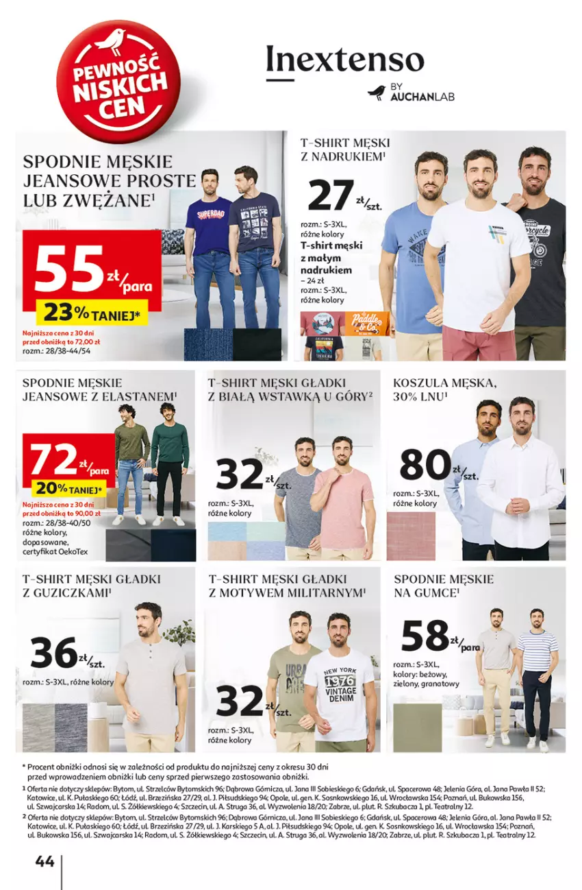 Gazetka promocyjna Auchan - Pewność Niskich Cen Hipermarket - ważna 06.03 do 12.03.2025 - strona 48 - produkty: Acer, Cars, Gra, Granat, Kosz, Koszula, Sos, Spodnie, T-shirt