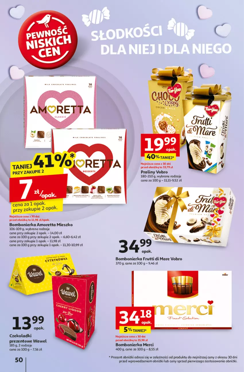 Gazetka promocyjna Auchan - Pewność Niskich Cen Hipermarket - ważna 06.03 do 12.03.2025 - strona 54 - produkty: Merci, Praliny, Wawel