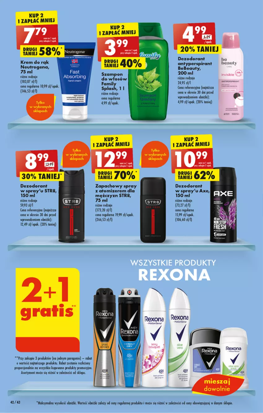 Gazetka promocyjna Biedronka - Gazetka - Biedronka.pl - ważna 02.01 do 07.01.2023 - strona 42 - produkty: Antyperspirant, Dezodorant, Fa, Krem do rąk, LG, Neutrogena, Por, Rexona, Str8, Szampon