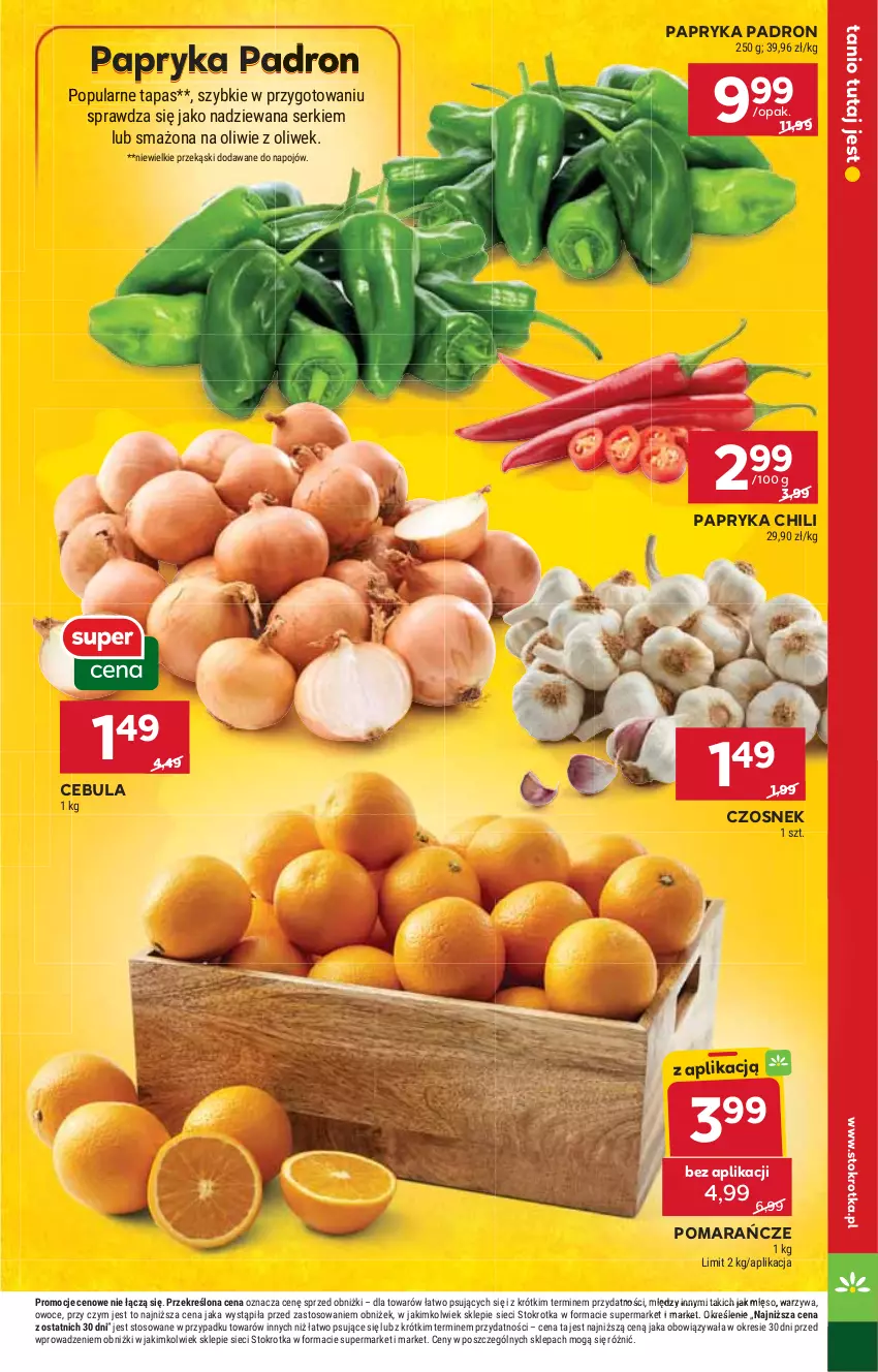 Gazetka promocyjna Stokrotka - Supermarket - ważna 20.03 do 26.03.2025 - strona 23 - produkty: Cebula, Czosnek, HP, Papryka, Pomarańcze