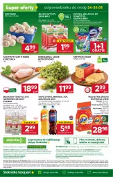 Gazetka promocyjna Stokrotka - Supermarket - Gazetka - ważna od 26.03 do 26.03.2025 - strona 36 - produkty: Piec, Kurczak, Rycki Edam, Domestos, Makaron, Ser, JBL, Gra, 7up, Telefon, Filet z piersi kurczaka, Bref, Mirinda, Dres, Pepsi, Vizir, Winogrona, Farm Milk, Edam, Wino, Napój, Olma, Mleko, HP, Fa