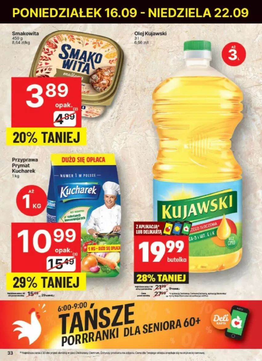 Gazetka promocyjna Delikatesy Centrum - ważna 16.09 do 22.09.2024 - strona 27 - produkty: Kucharek, Kujawski, Olej, Prymat, Rum, Smakowita