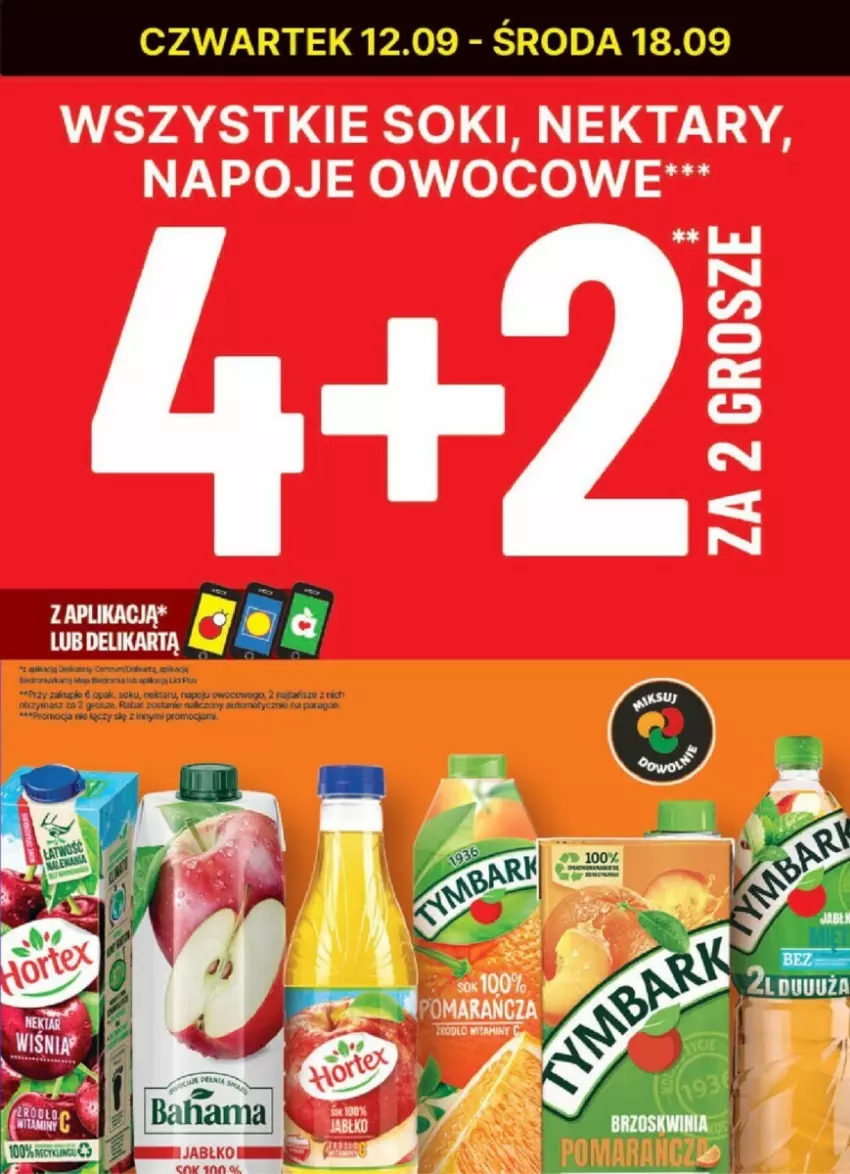 Gazetka promocyjna Delikatesy Centrum - ważna 16.09 do 22.09.2024 - strona 43 - produkty: Napoje, Nektar, Sok