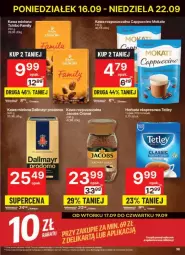 Gazetka promocyjna Delikatesy Centrum - Gazetka - ważna od 22.09 do 22.09.2024 - strona 32 - produkty: Kawa rozpuszczalna, Por, Dallmayr, Kawa mielona, Kawa, Tetley, Cappuccino, Jacobs, Herbata