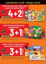 Gazetka promocyjna Delikatesy Centrum - Gazetka - ważna od 22.09 do 22.09.2024 - strona 44 - produkty: Ciastka, Sok, Napoje, Kabanos, Nektar