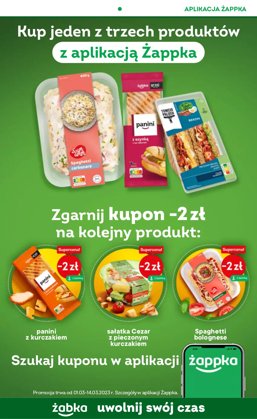 Gazetka promocyjna Żabka - ważna 08.03 do 14.03.2023 - strona 17 - produkty: Kurczak, Olej, Piec, Sałat, Sałatka, Spaghetti