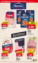 Gazetka promocyjna Lidl - GAZETKA - Gazetka - ważna od 20.03 do 20.03.2021 - strona 31 - produkty: Krakus, Ser, Por, Parówki, Szynka konserwowa, Szynka, Sport, Morliny, Berlinki