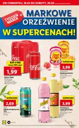 Gazetka promocyjna Lidl - GAZETKA - Gazetka - ważna od 20.03 do 20.03.2021 - strona 38 - produkty: Napój energetyczny, Kaktus, Coca-Cola, Chupa Chups, Tiger, Schweppes, Napój gazowany, Wino, Napój