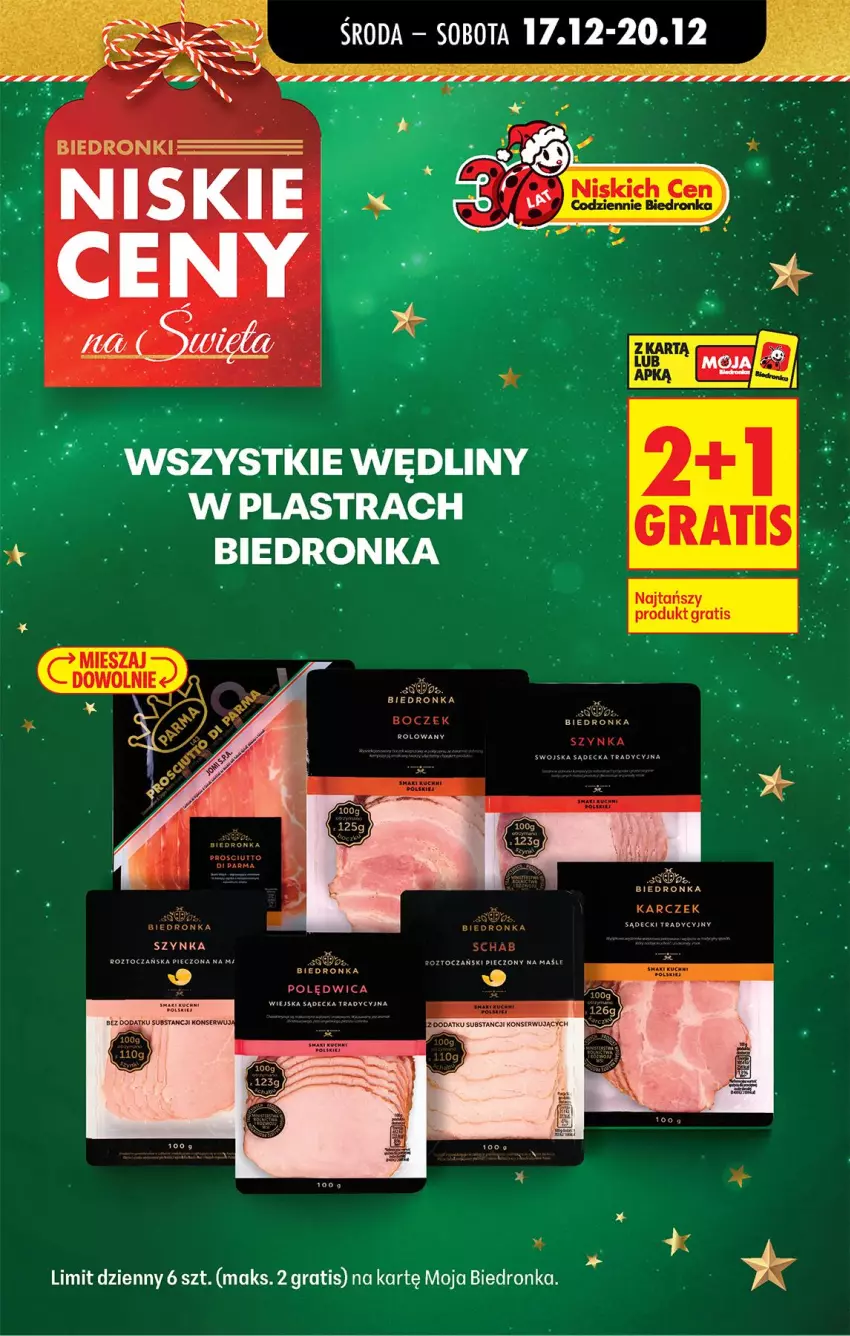 Gazetka promocyjna Biedronka - Od Środy - ważna 17.12 do 18.12.2025 - strona 13 - produkty: Fa, Gra, Piec, Polędwica, Ser, Szynka