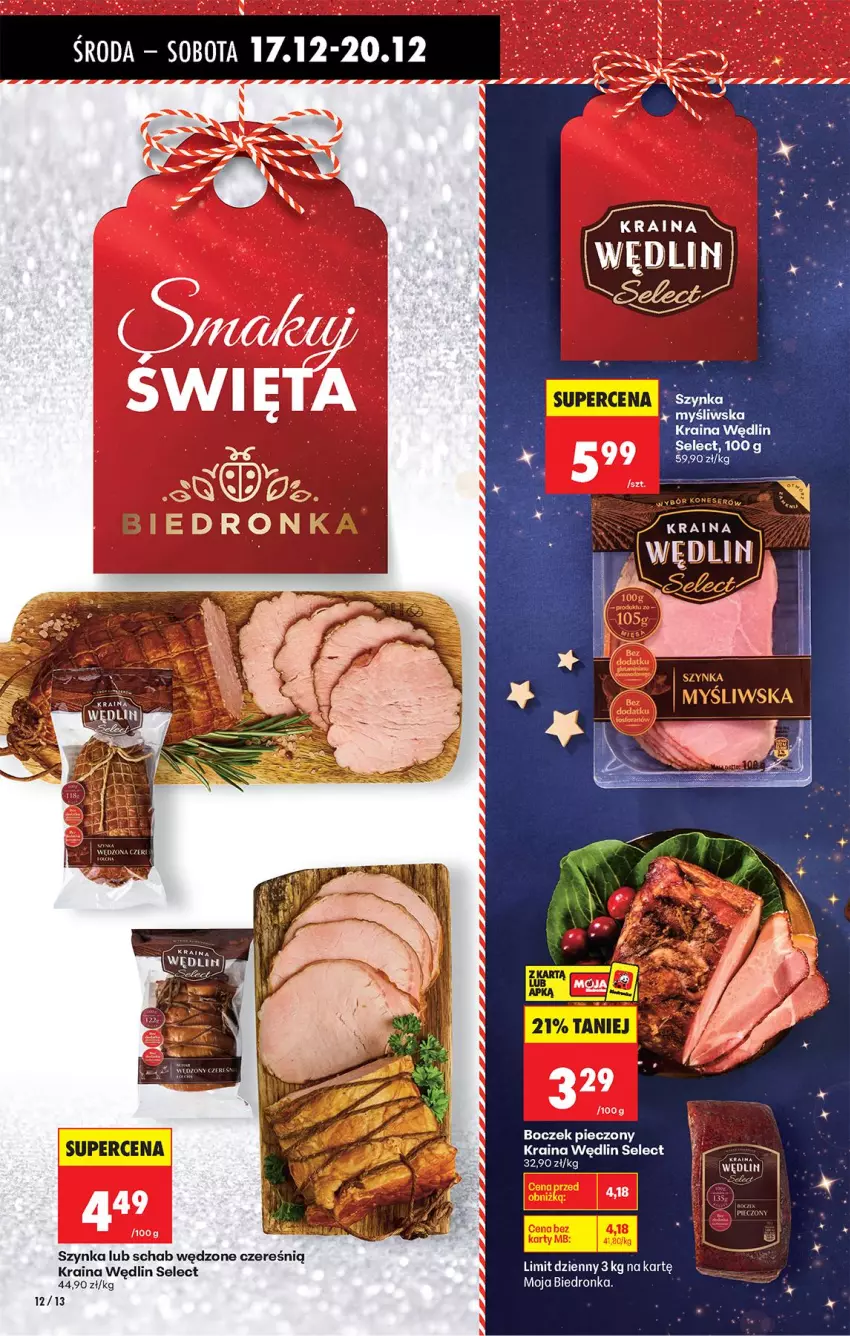 Gazetka promocyjna Biedronka - Od Środy - ważna 17.12 do 18.12.2025 - strona 14 - produkty: Ser, Szynka