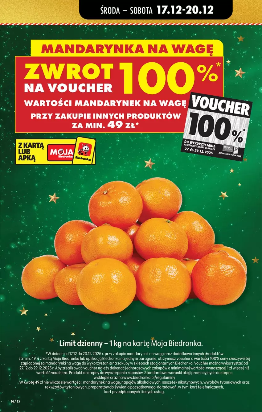 Gazetka promocyjna Biedronka - Od Środy - ważna 17.12 do 18.12.2025 - strona 16 - produkty: Mandarynki, Telefon
