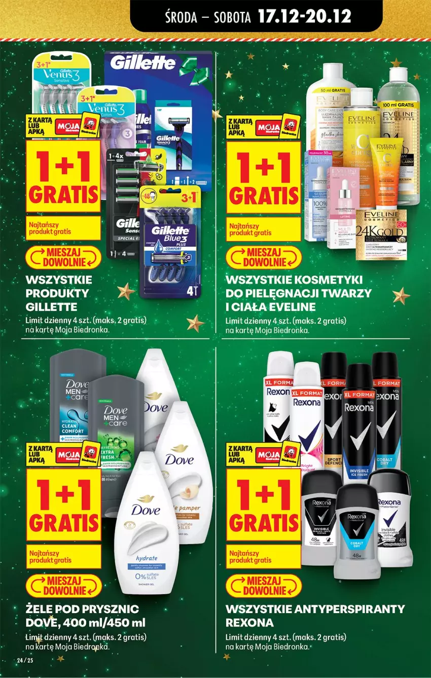 Gazetka promocyjna Biedronka - Od Środy - ważna 17.12 do 18.12.2025 - strona 26 - produkty: Antyperspirant, Dove, Gillette, Gra, Rexona