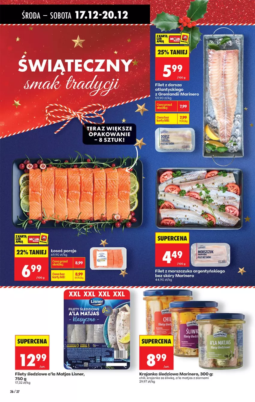 Gazetka promocyjna Biedronka - Od Środy - ważna 17.12 do 18.12.2025 - strona 40 - produkty: Krajanka śledziowa, Lisner, Matjas, Por